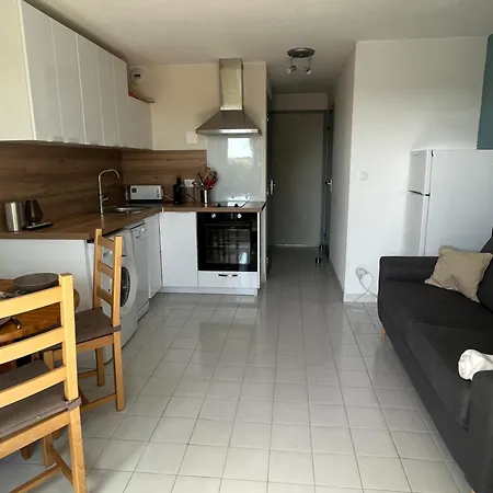 T2 - Les Pieds Dans Le Sables En Toutes Saisons 5 Couchages - Climatisation - Parking Privee - Piscine - Situation Optimum Et Rare - Amoureva - Richelieu- Cap D'agde * 阿格德