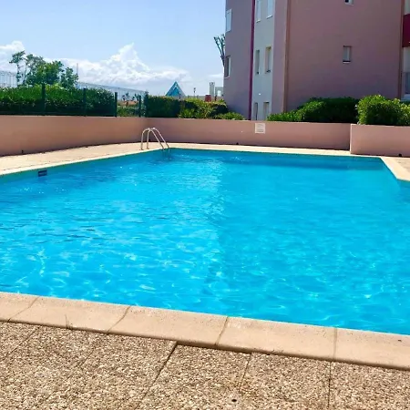 T2 - Les Pieds Dans Le Sables En Toutes Saisons 5 Couchages - Climatisation - Parking Privee - Piscine - Situation Optimum Et Rare - Amoureva - Richelieu- Cap D'agde Apartamento Agde