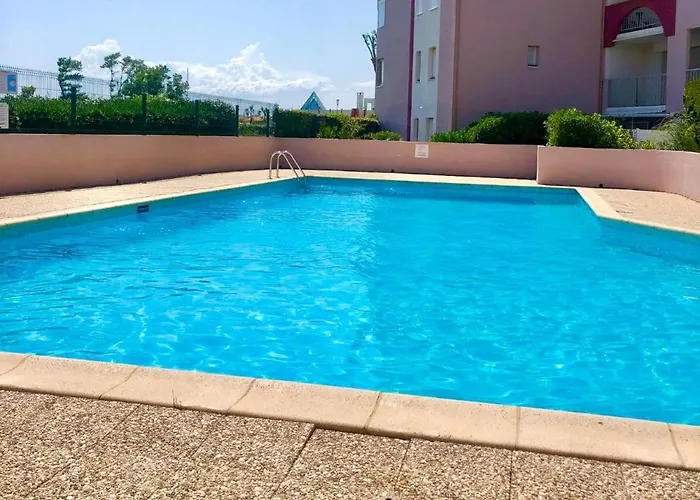 T2 - Les Pieds Dans Le Sables En Toutes Saisons 5 Couchages - Climatisation - Parking Privee - Piscine - Situation Optimum Et Rare - Amoureva - Richelieu- Cap D'agde Διαμέρισμα Agde