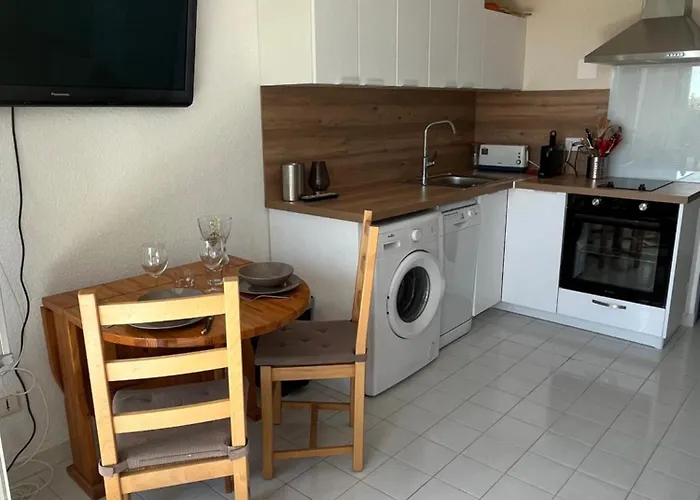 Διαμέρισμα T2 - Les Pieds Dans Le Sables En Toutes Saisons 5 Couchages - Climatisation - Parking Privee - Piscine - Situation Optimum Et Rare - Amoureva - Richelieu- Cap D'agde *